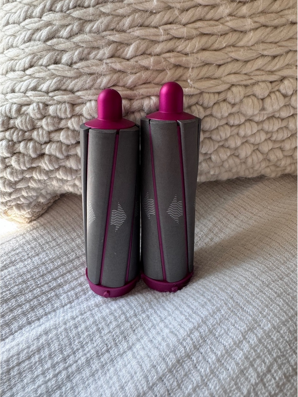 Dyson Airwrap 1.6" (40mm) Standard Curling Barrels Set - Fuchsia/Nickel